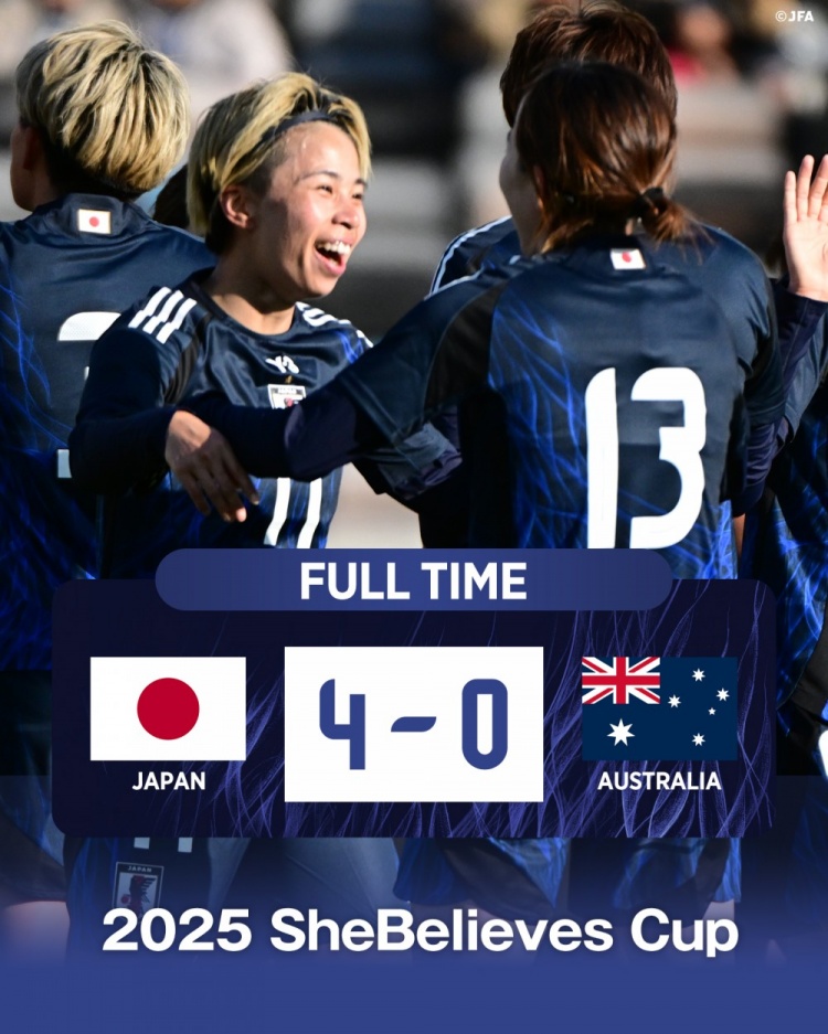  熱身賽日本女足4-0澳大利亞女足，田中美南2射1傳&長谷川唯任隊(duì)長