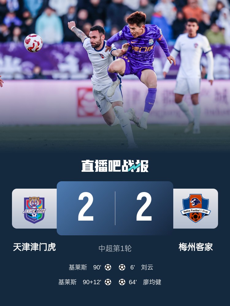  和風(fēng)勁吹！今日下午中超4場比賽全部以平局收?qǐng)? class=