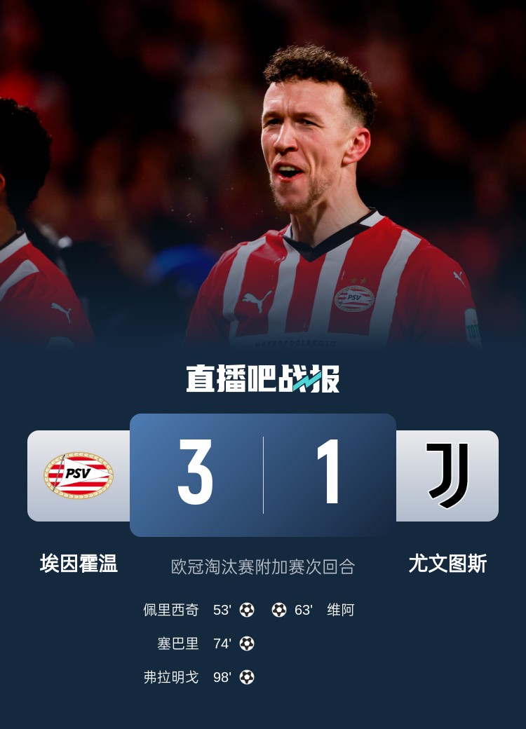  佩杜拉：尤文在下半場完全消失，埃因霍溫本該在常規(guī)時間內獲勝